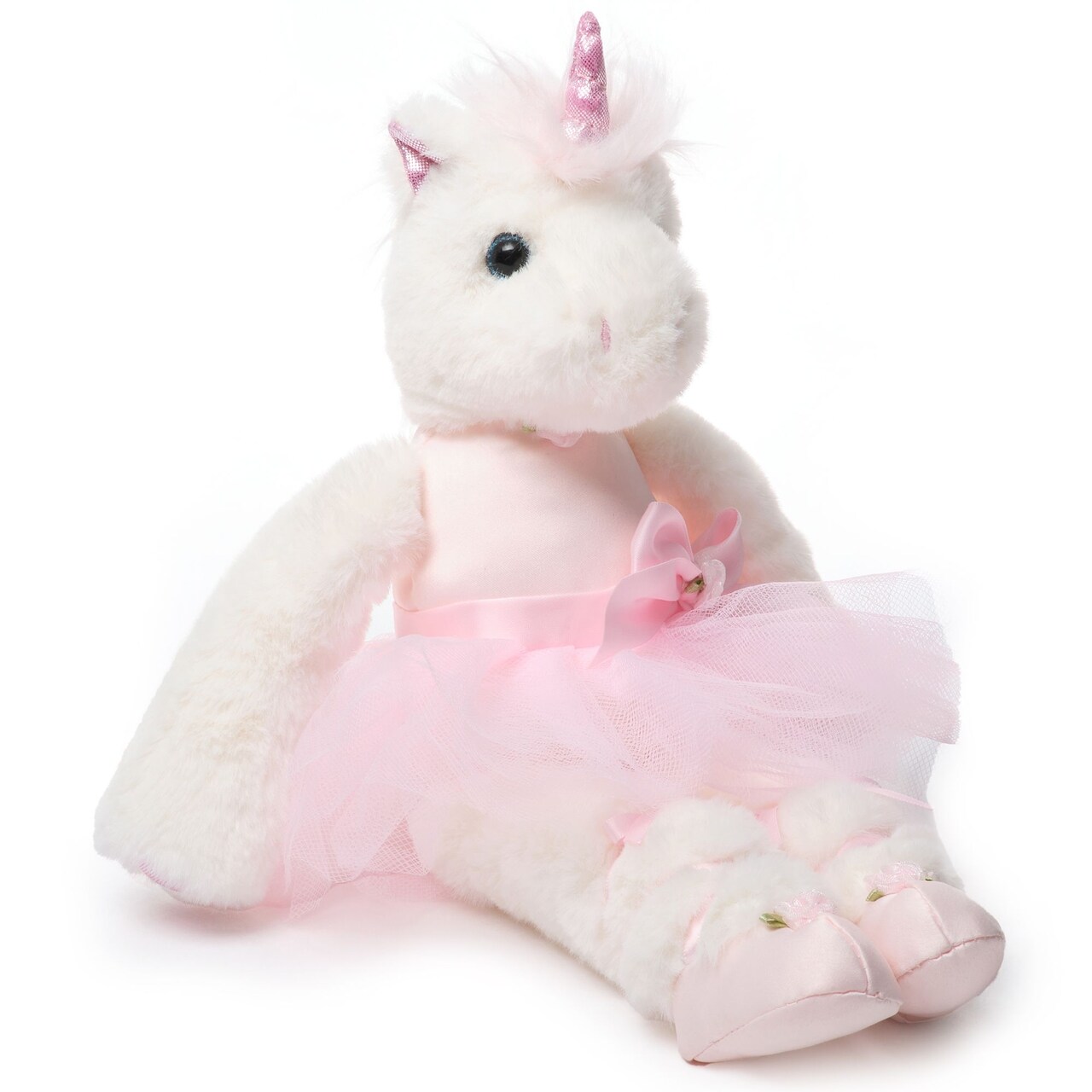 Bearington Collection Ballerina Themed Stuffed Animal - Ballet Doll - Dance Recital Gifts for Girls - Unicorn Dreamer - 14"